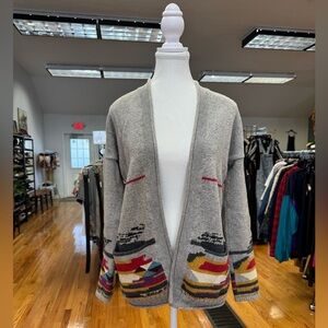 Anthropologie RARE Sparrow Capitana Cardigan Aztec design